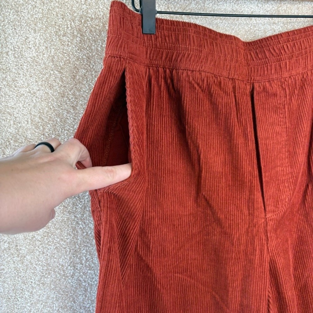 NWT Anthropologie MAEVE Wide Leg Corduroy Trouser Pants Size Large - Picture 4 of 11